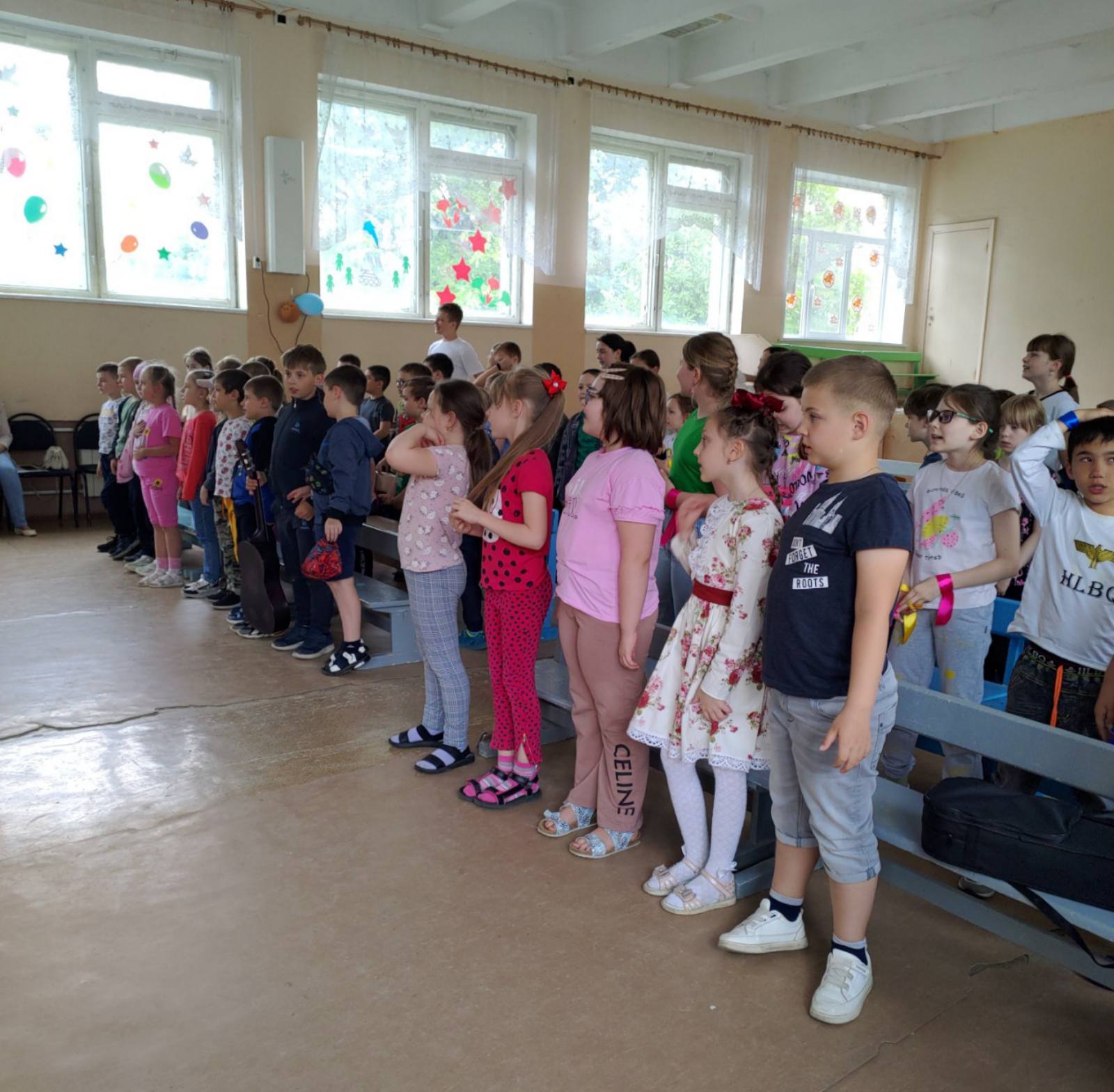 Торжественное открытие 1-ой лагерной смены.